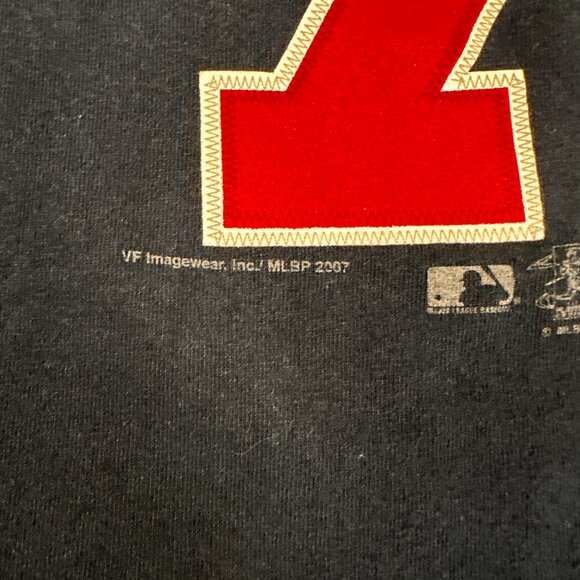 Minnesota Twins T-Shirt Mens Medium Navy Blue MLB Baseball Joe Mauer 7 Lee Sport - Picture 3 of 7